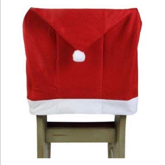 santa hat chair covers set 4